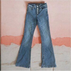 INDIGO REIN High Rise Flare Leg Jeans Size 26